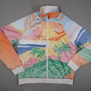 Sergio Tacchini Jacket Mens Large Multicolor Track Full Zip Sports Tennis